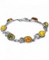 Multicolor Amber Sterling Silver Grapevine Bracelet 8 - C8114BZV8I5