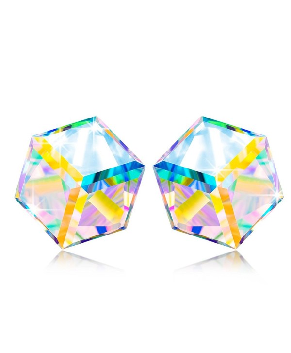 NINASUN Kaleidoscope Swarovski Anniversary Girlfriend - Aurora Stud Earrings - CP17YLN4H3Z