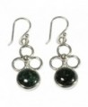 NOVICA .925 Sterling Silver Dangle Earrings with Natural Jade- 'Trinity of Faith' - CB11G3W44DF