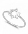 Star of David Religious Unique Ring New .925 Sterling Silver Band Sizes 2-13 - CD11Y23DQUT