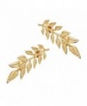 1 Pair Elegant Gold Wheat Leaf Suit Clip Collar Pin Brooch for Unisex - Gold - C9186A7WXUH