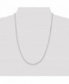 Sterling Silver Beveled Necklace inches in Women's Chain Necklaces