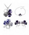 MAFMO Necklace Bracelet Earrings Pin Deep - Deep Purple - C2127RG87C9