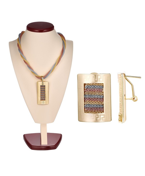 Tobert Women's 18K Gold Plated Jewelry Set Gift Set - CC184YMQHWS