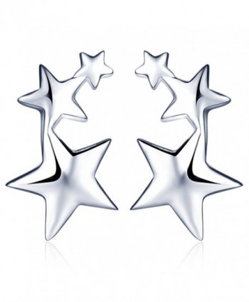 Infinite U Elegant Stars Studs 925 Sterling Silver Ear Cuff Earrings Best Gift for Girls/Women - A - CE12KD1P3PT