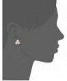 1928 Jewelry Gold Tone Button Earrings