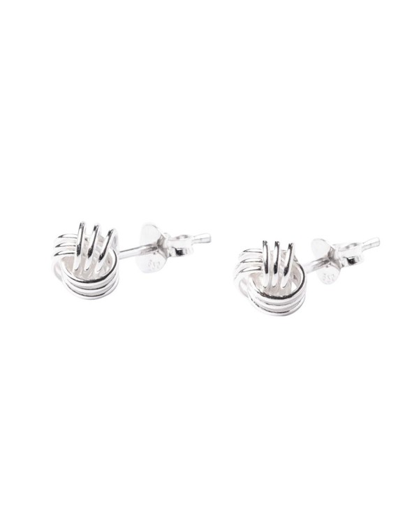 81stgeneration Women's .925 Sterling Silver Love Wire Knot Stud Earrings - CS110JP8TLP
