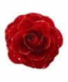 Lacquer Dipped Red Rose Brooch - CA117JB3W9L
