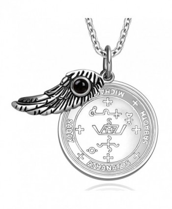 Archangel Michael Simulated Pendant Necklace in Women's Pendants