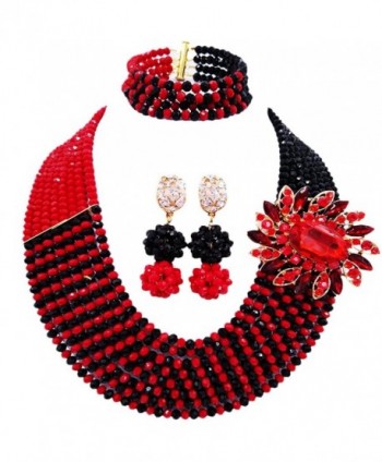 laanc Jewellery Multicolor Gradient Nigerian - Opaque Red Black - CT184AKCACN