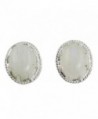 NOVICA Moonstone .925 Sterling Silver Button Earrings 'Morning Frost' - CN111ZHCE2B