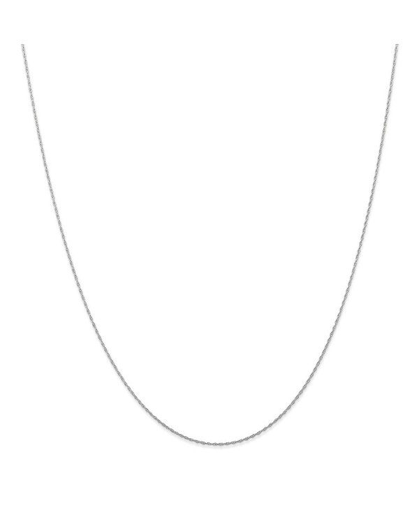 10k Gold White Gold Carded Cable Rope Chain Necklace 20 Inches - CZ114JG47T3