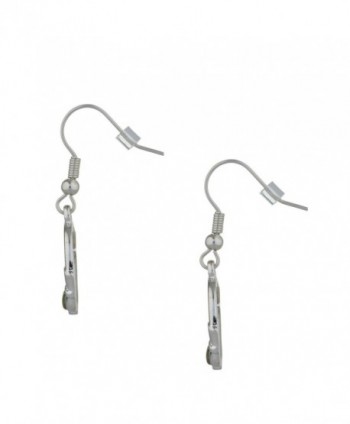 S33532 Claddagh Earrings Rhodium Connemara in Women's Drop & Dangle Earrings