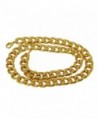 Stainless Steel Hip Hop Punk Necklace Snake Wide Chain Gold Plated 21.5'' Bonnie - CU11SY8Y7AZ