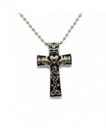 Claddagh Cremation Jewelry Stainless Necklace in Women's Pendants