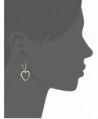 Tahari Essentials Heart Charm Earrings