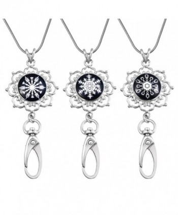Souarts Lanyard Necklace Jewelry Snowflake