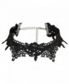 Lux Accessories Black Floral Lace Regal Collar Gothic Choker Necklace - CO12L9TAMEP