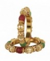 MUCHMORE Amazing Indian Polki Bangles Traditional Partywear Jewelry - CV186QW2NH3