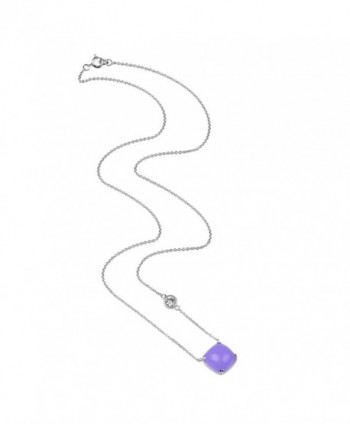 Sterling Lavender Zirconia Inspired Necklace in Women's Pendants