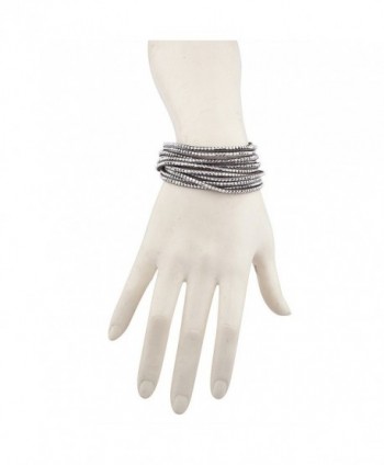Lux Accessories Grey Bling Bracelet
