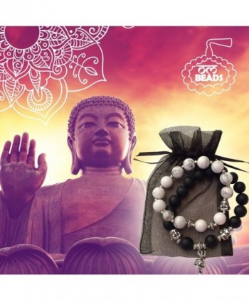 OMBEADS Unique Buddha Bracelet Smiling in Women's Strand Bracelets