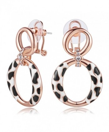 Carfeny Plated Earrings Zirconia Pattern - C81804OMORR