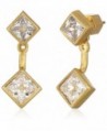 Nicole Miller Pyramid Earrings Jacket - Gold - CY17YLTU7SI