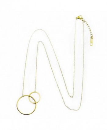 Circles Necklace Layering Standing Goose