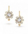 Bling Jewelry Crystal Leverback Earrings in Women's Drop & Dangle Earrings
