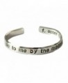 F Scott Fitzgerald Bracelet - Lie to Me By the Moonlight - 2-sided Hand Stamped 1/4-inch Aluminum Cuff - CT11JO9CHNX