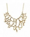 Lureme Vintage Exaggerated Alloy Coral Pattern Statement Choker Necklace (01003293) - CM1299NRHO7