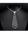 Crystal Rhinestone Necktie Wedding Necklace in Women's Collar Necklaces