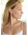 Mariell Pear Shaped Teardrop Necklace Bridesmaid in Women's Jewelry Sets