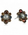 Sorrelli Embellished Rounds Post Earring - Blue - CK12H401QKN