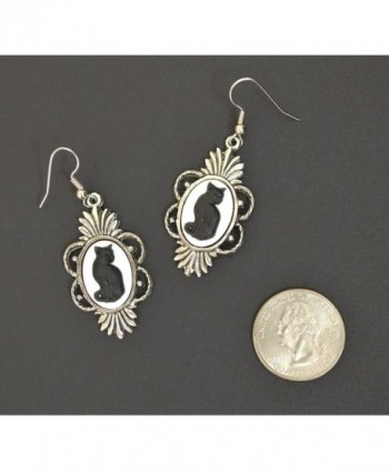 Gothic Silver Finish Pewter Earrings in Women's Drop & Dangle Earrings