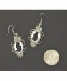 Gothic Silver Finish Pewter Earrings in Women's Drop & Dangle Earrings