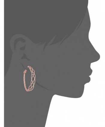 Guess Braided Rose Gold Earrings