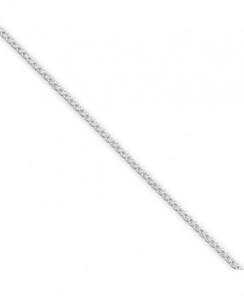 1.25mm- Sterling Silver Round Solid Spiga Chain Necklace- 18 Inch - C61152RJ3TR