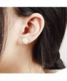 SILVERAGE Sterling Freshwater Cultured Handpicked in Women's Stud Earrings