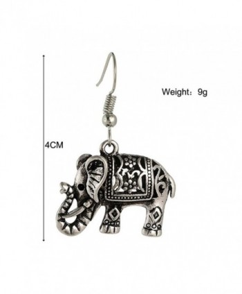 UHANGEHT Ancient Animals Elephants Earrings