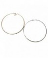 Brass Choker 04 Set of Two Gold & Silver 3mm Flat Metal Neck Wire Clasp (15-16 Inches- Small) - CT125T4AIYZ