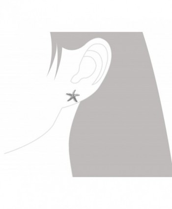 Sterling Silver Starfish Stud Earrings in Women's Stud Earrings