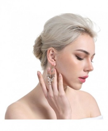 BeadChica Handmade Geometric Earring Beadwork in Women's Drop & Dangle Earrings