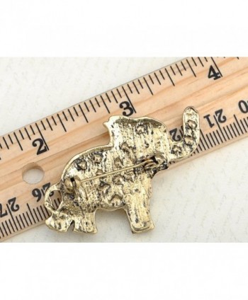 Alilang Antique Crystal Rhinestone Elephant in Women's Brooches & Pins