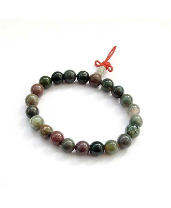 8mm Agate Beads Buddhist Wrist Mala Bracelet for Meditation - C81170T3Y4P