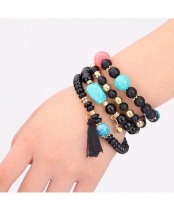 Edress Elastic Bracelet Handmade Womens Stone Jewelry Stack