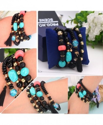 Edress Elastic Bracelet Handmade Womens Stone Jewelry Stack in Women's Strand Bracelets