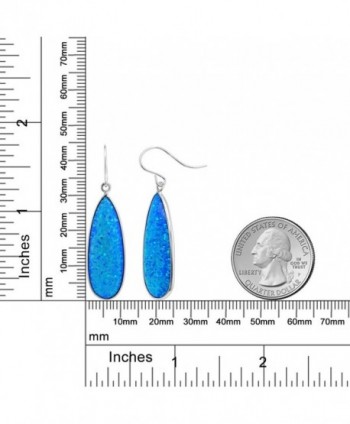 Created 30x10mm Silver Dangle Earrings