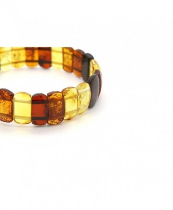 Genuine Natural Multicolored Stretch Bracelet in Women's Strand Bracelets
